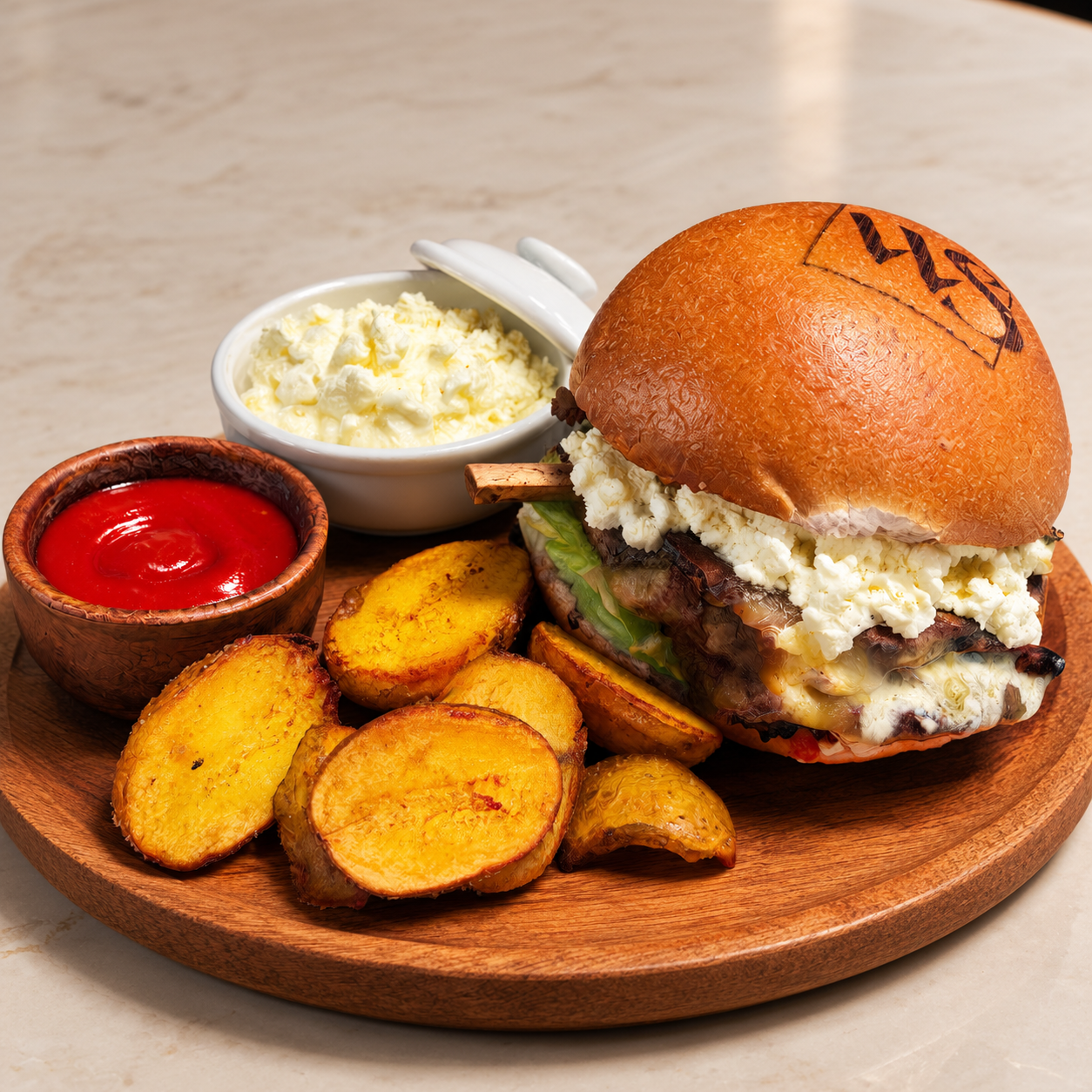 Mongolian Clotted Cream Burger